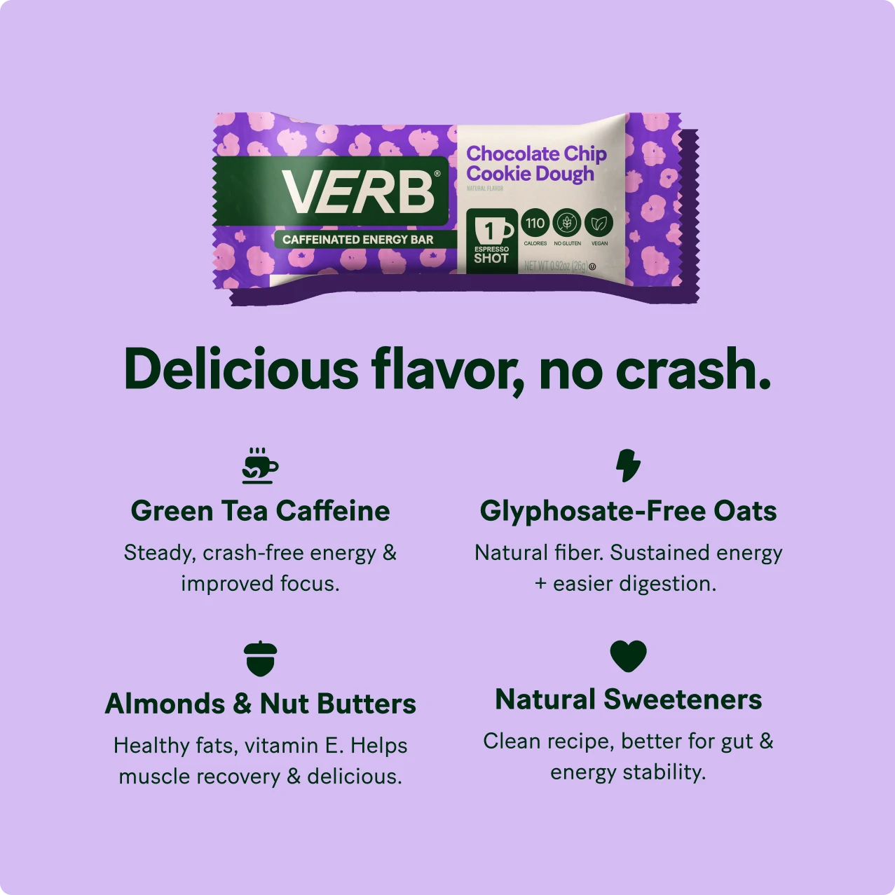Caffeinated Energy Bars - Verb Energy