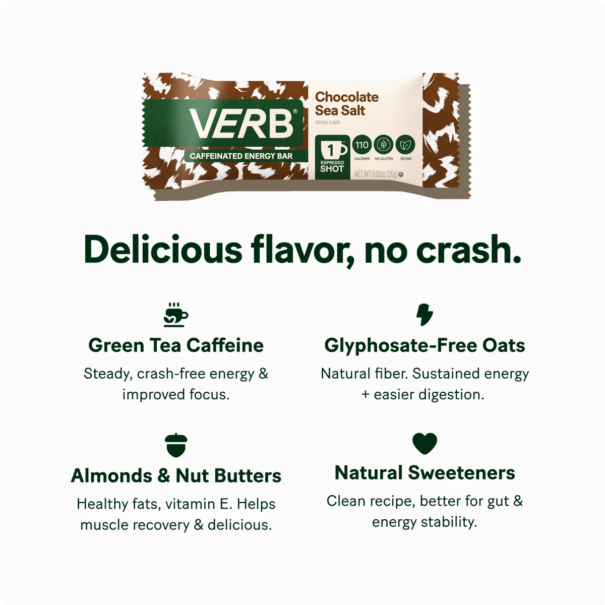Caffeinated Energy Bars - Verb Energy