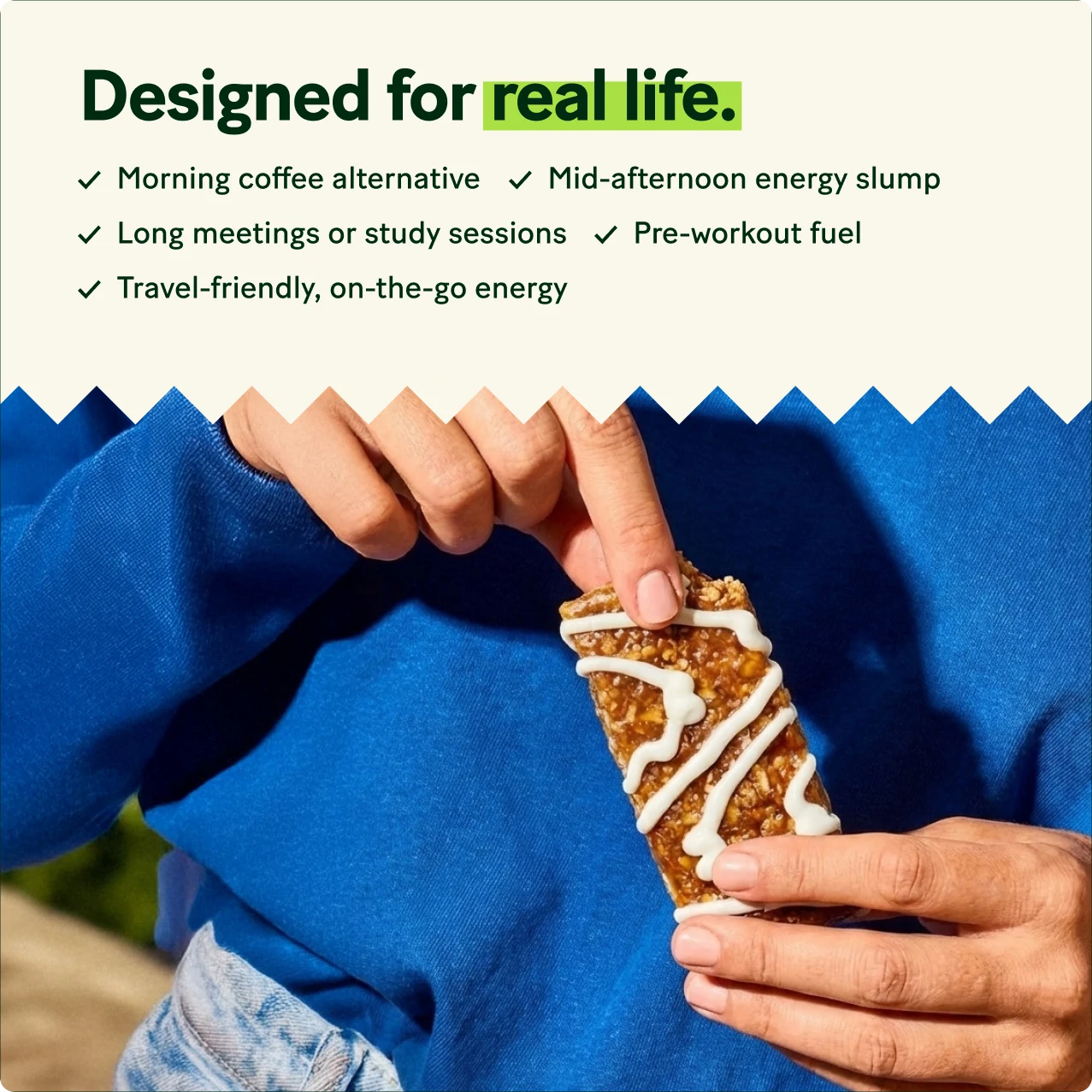 Blueberry Crisp - Caffeinated Energy Bar - Verb Energy