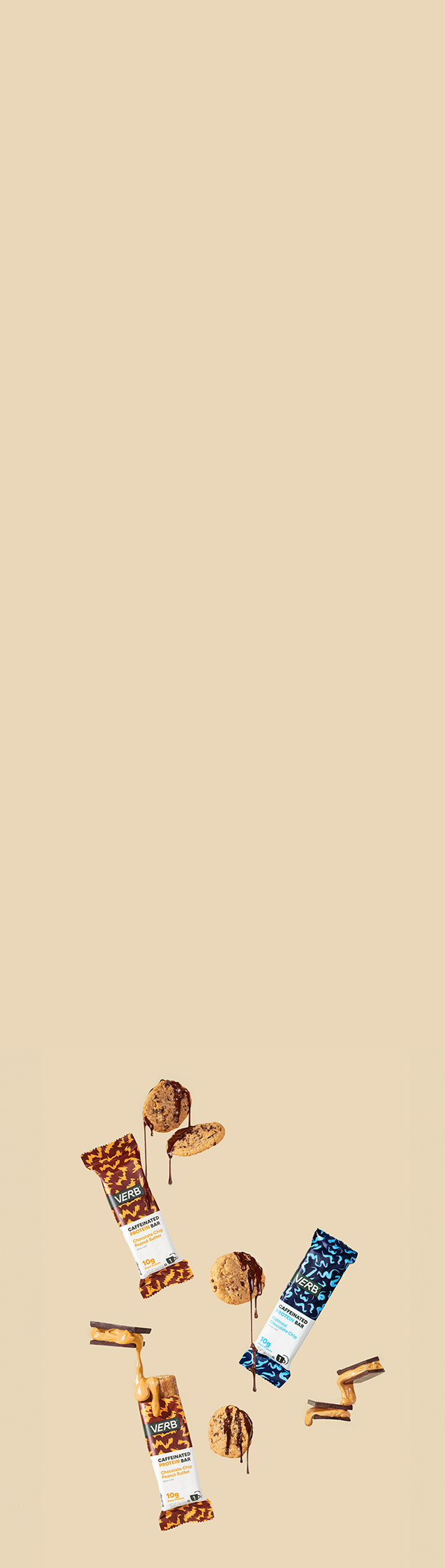 Assorted chocolate bars on a beige background