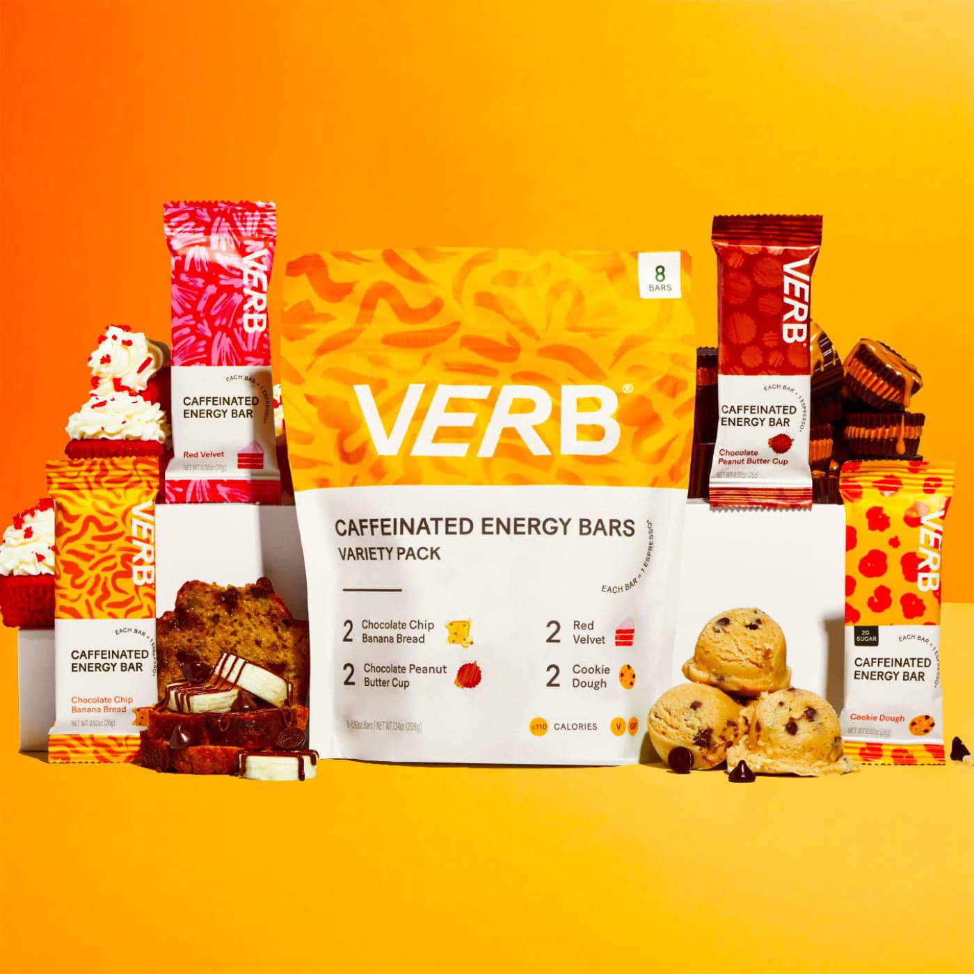 Caffeinated Energy Bars - Verb Energy
