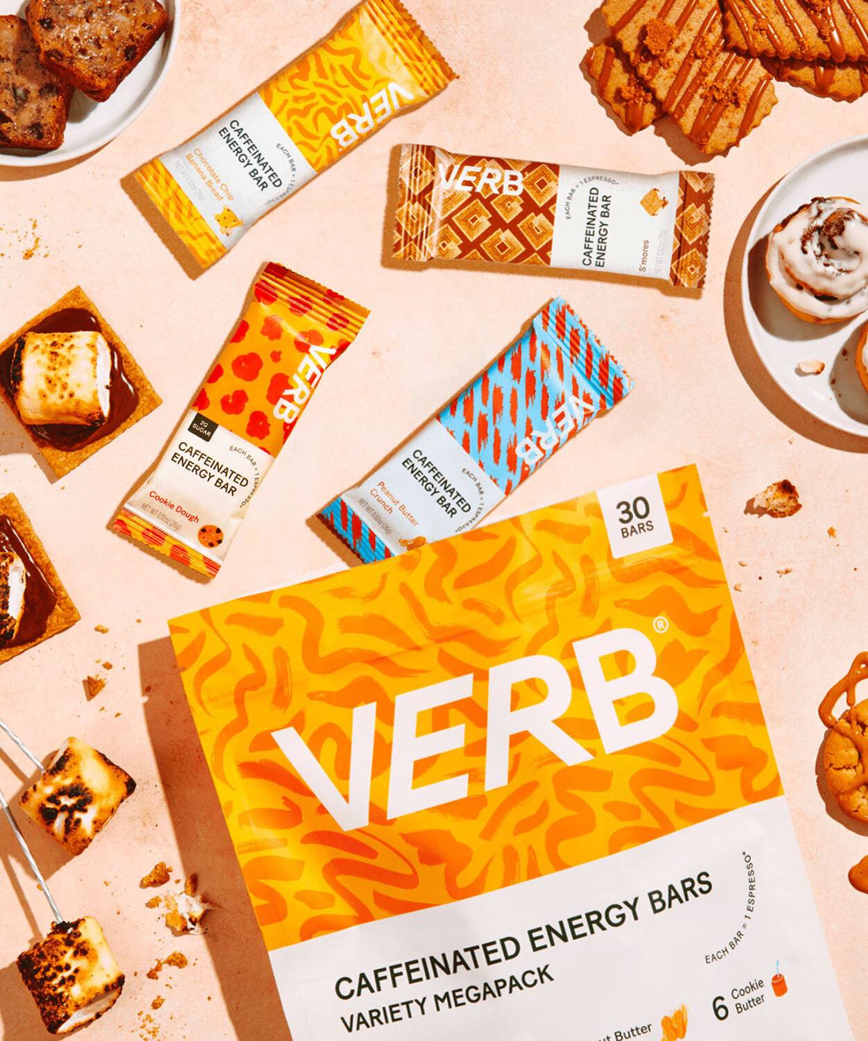 Caffeinated Energy Bars - Verb Energy